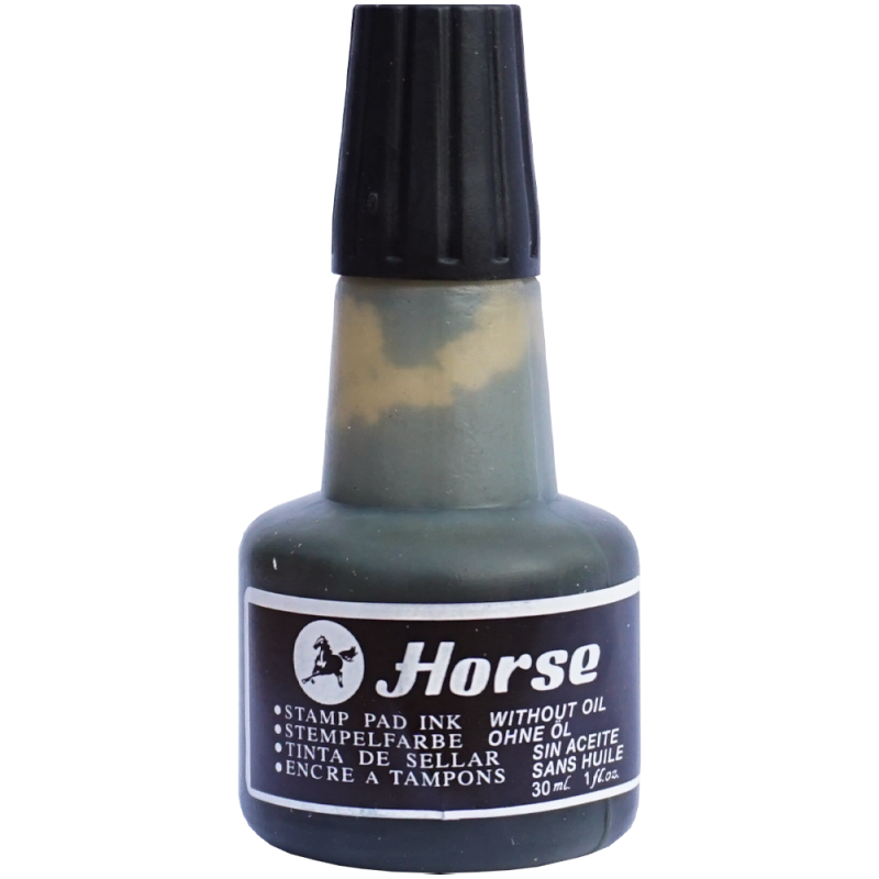 Tuș pentru ștampilă Horse, 30 ml, negru